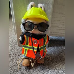 Construction Worker labubu outfit